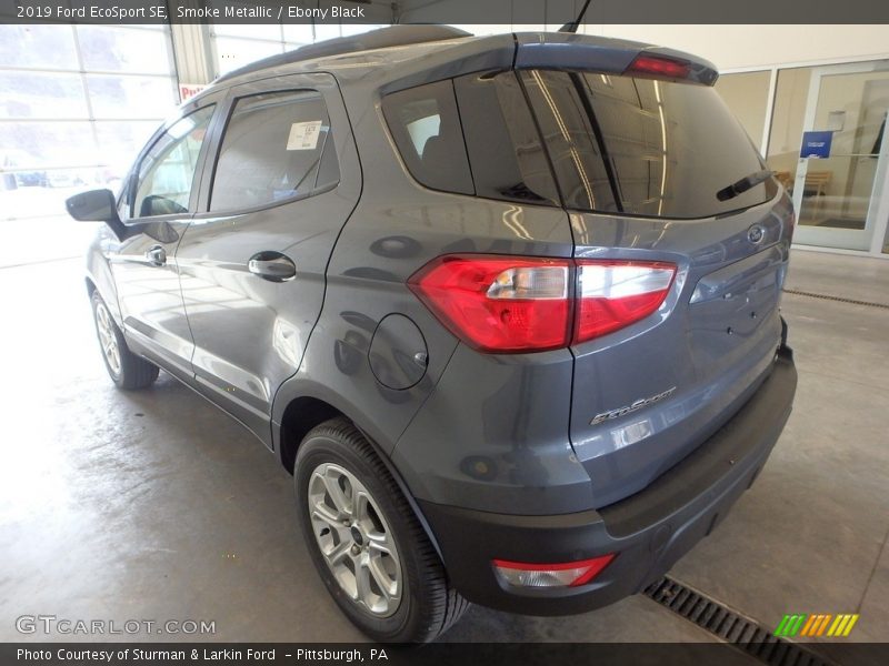 Smoke Metallic / Ebony Black 2019 Ford EcoSport SE