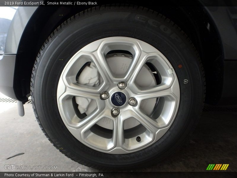 Smoke Metallic / Ebony Black 2019 Ford EcoSport SE