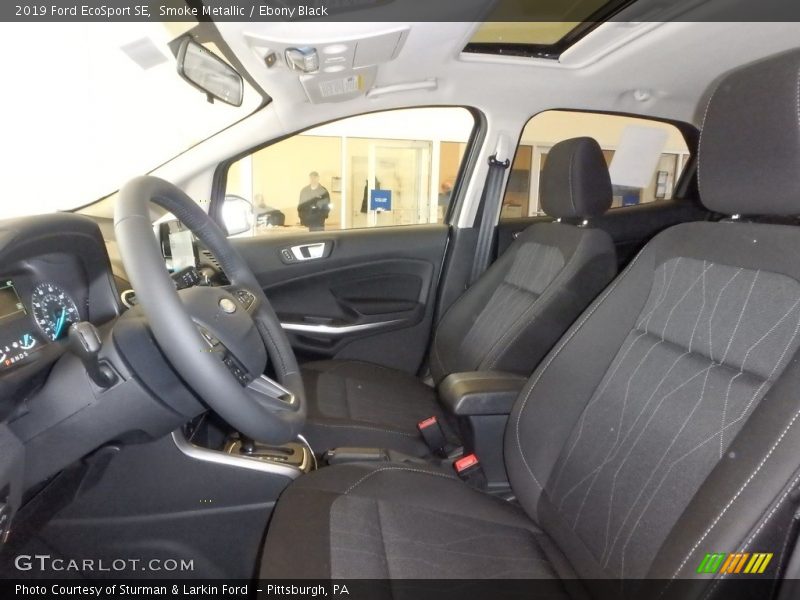 Smoke Metallic / Ebony Black 2019 Ford EcoSport SE