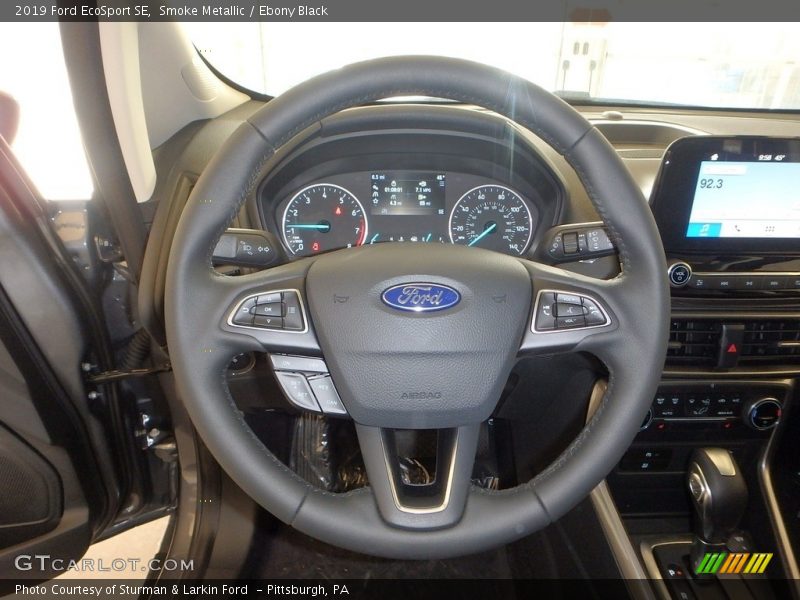 Smoke Metallic / Ebony Black 2019 Ford EcoSport SE