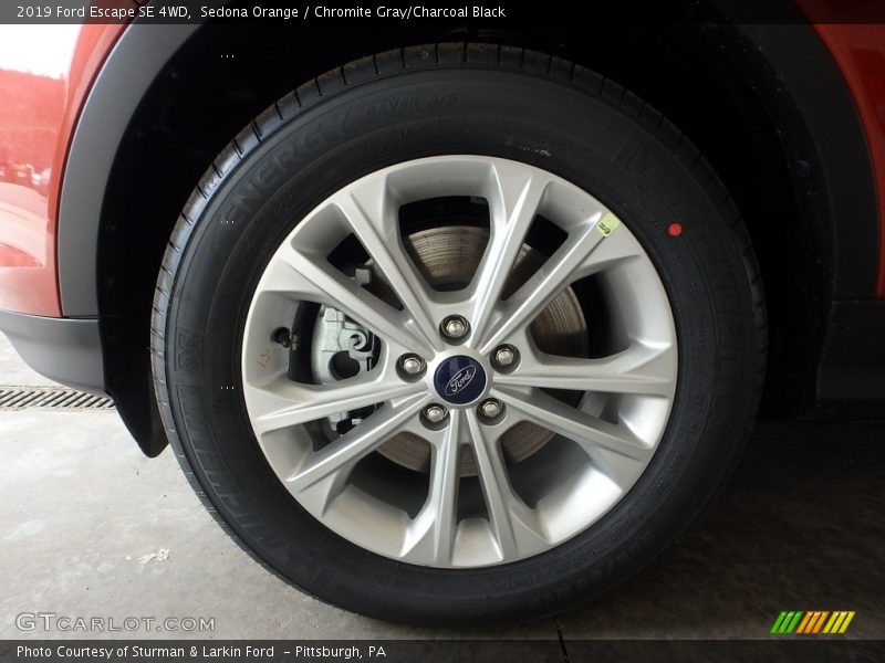 Sedona Orange / Chromite Gray/Charcoal Black 2019 Ford Escape SE 4WD
