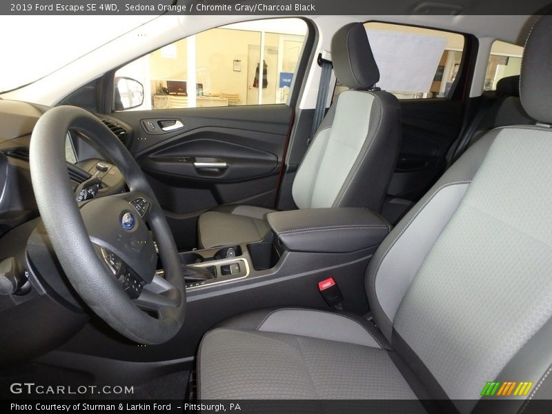 Sedona Orange / Chromite Gray/Charcoal Black 2019 Ford Escape SE 4WD