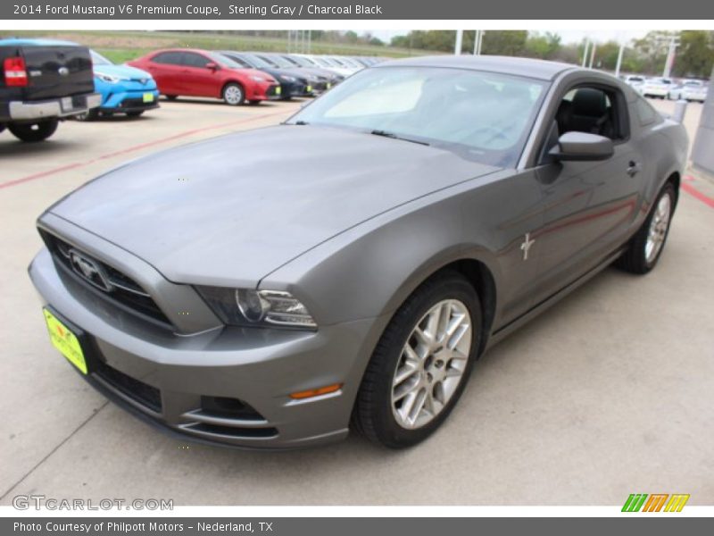 Sterling Gray / Charcoal Black 2014 Ford Mustang V6 Premium Coupe