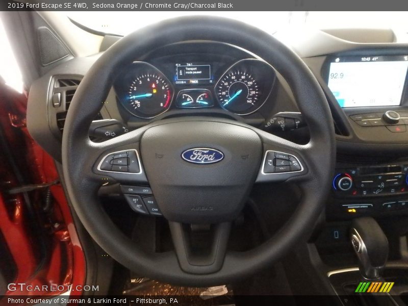 Sedona Orange / Chromite Gray/Charcoal Black 2019 Ford Escape SE 4WD