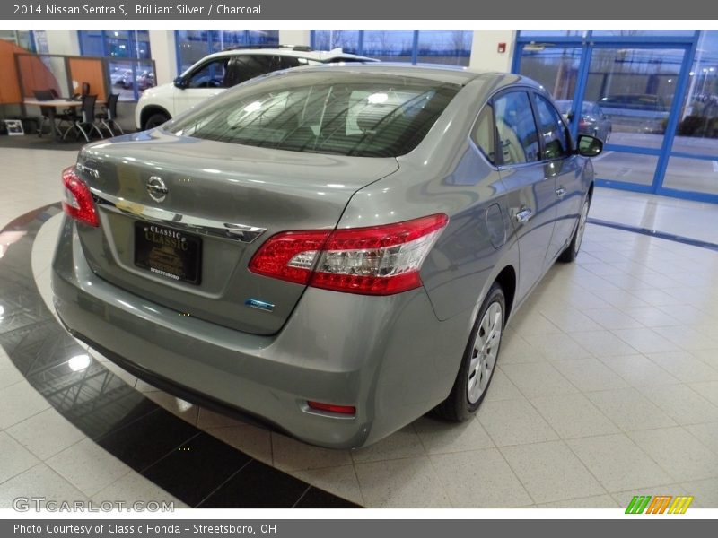 Brilliant Silver / Charcoal 2014 Nissan Sentra S