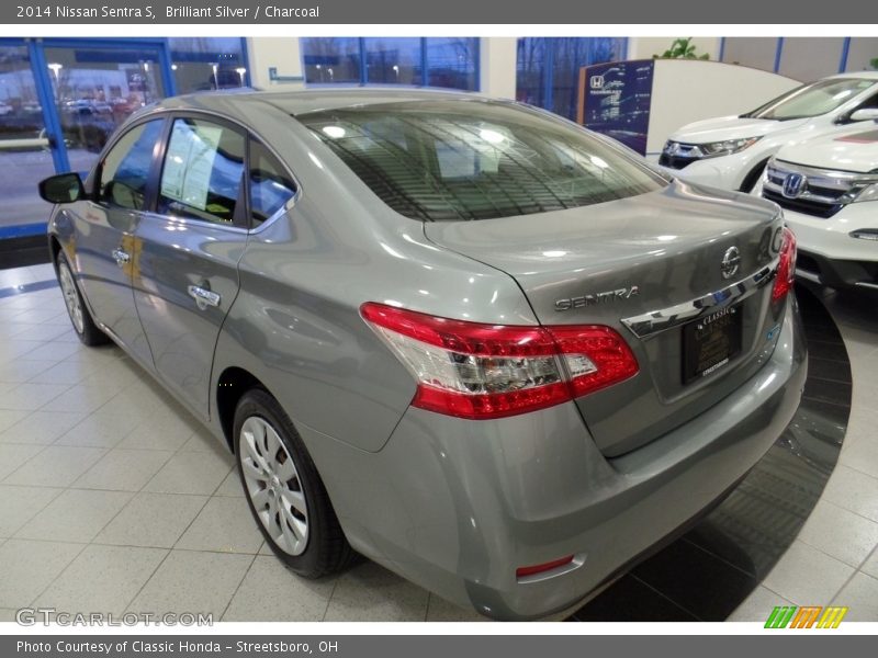 Brilliant Silver / Charcoal 2014 Nissan Sentra S