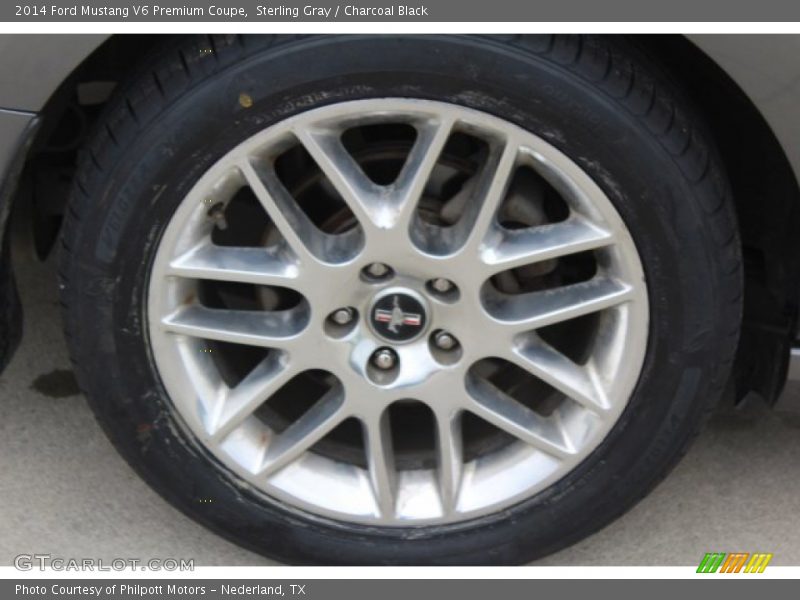 Sterling Gray / Charcoal Black 2014 Ford Mustang V6 Premium Coupe