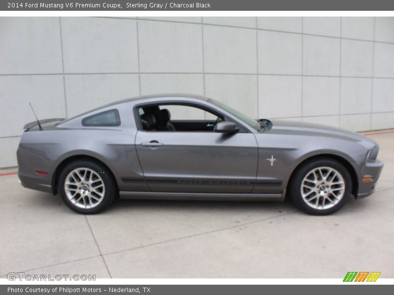 Sterling Gray / Charcoal Black 2014 Ford Mustang V6 Premium Coupe