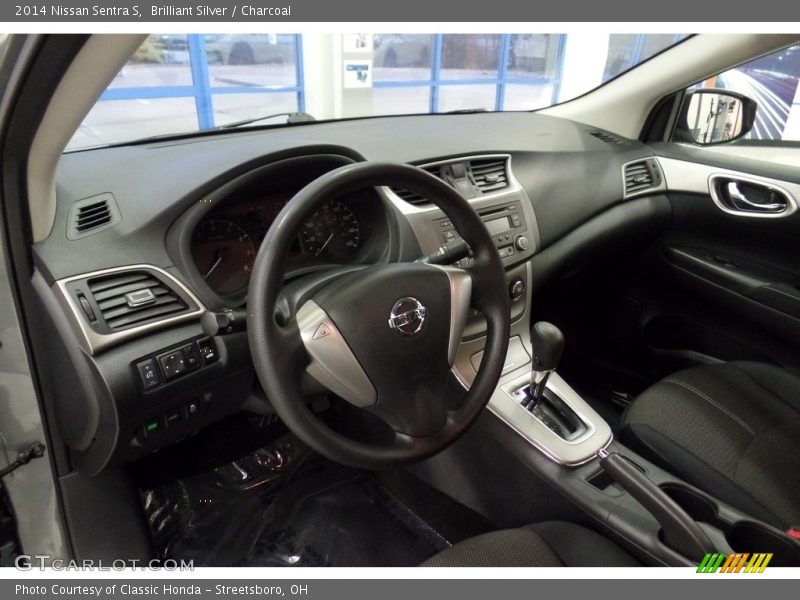 Brilliant Silver / Charcoal 2014 Nissan Sentra S