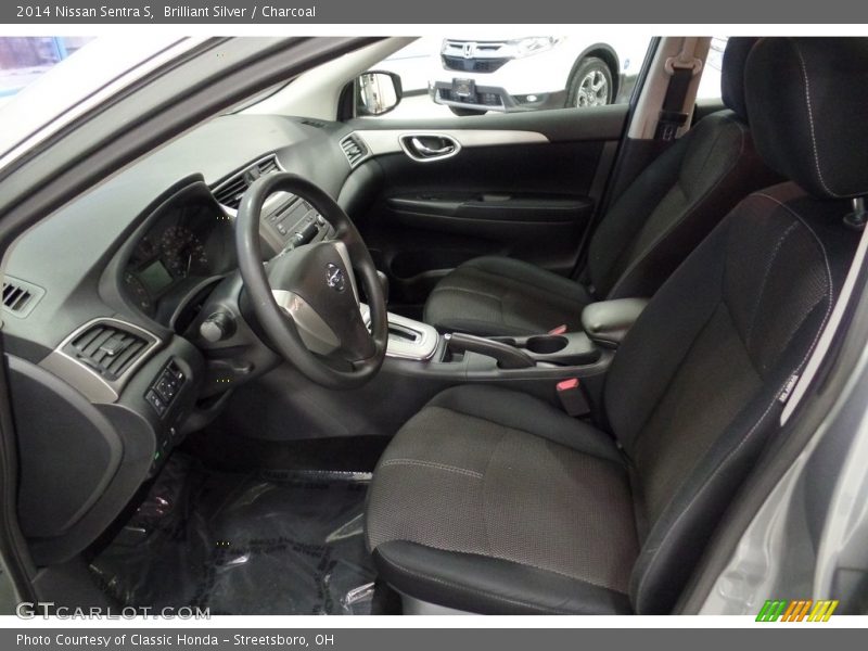 Brilliant Silver / Charcoal 2014 Nissan Sentra S