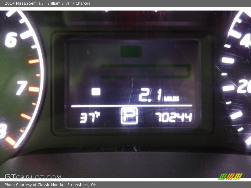 Brilliant Silver / Charcoal 2014 Nissan Sentra S
