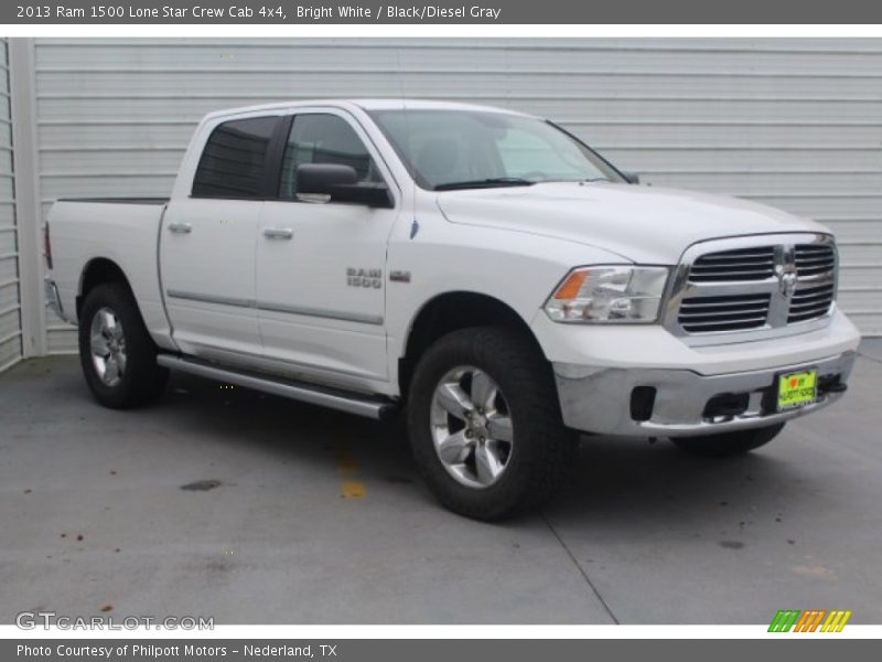 Bright White / Black/Diesel Gray 2013 Ram 1500 Lone Star Crew Cab 4x4
