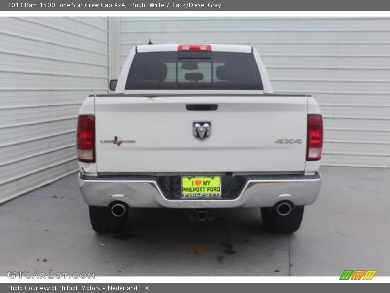 Bright White / Black/Diesel Gray 2013 Ram 1500 Lone Star Crew Cab 4x4