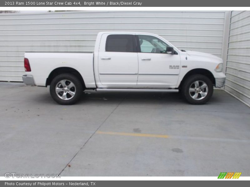Bright White / Black/Diesel Gray 2013 Ram 1500 Lone Star Crew Cab 4x4