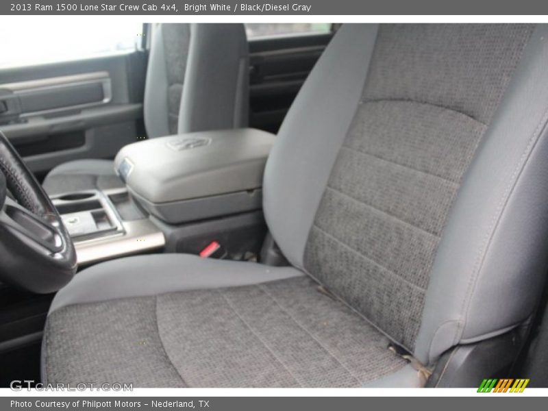 Bright White / Black/Diesel Gray 2013 Ram 1500 Lone Star Crew Cab 4x4