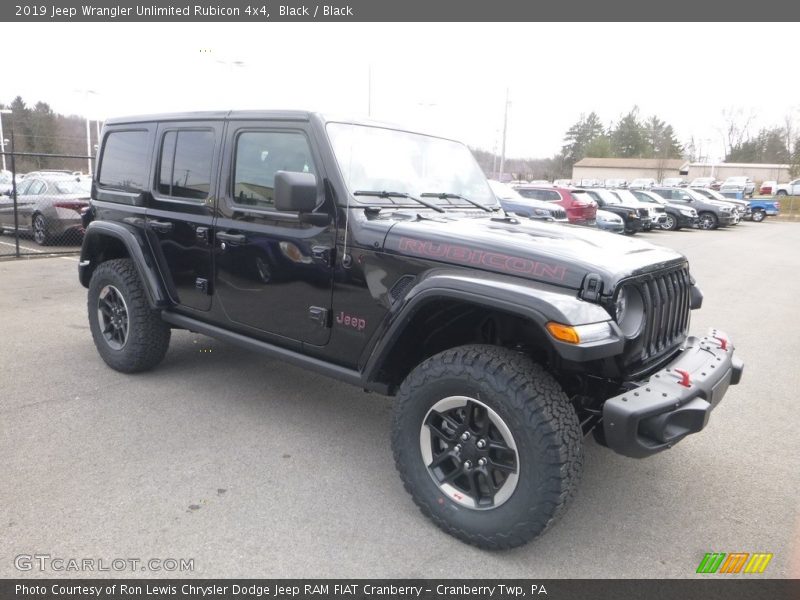 Black / Black 2019 Jeep Wrangler Unlimited Rubicon 4x4