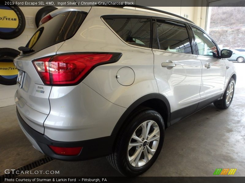 Ingot Silver / Chromite Gray/Charcoal Black 2019 Ford Escape SEL 4WD