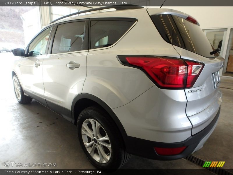 Ingot Silver / Chromite Gray/Charcoal Black 2019 Ford Escape SEL 4WD