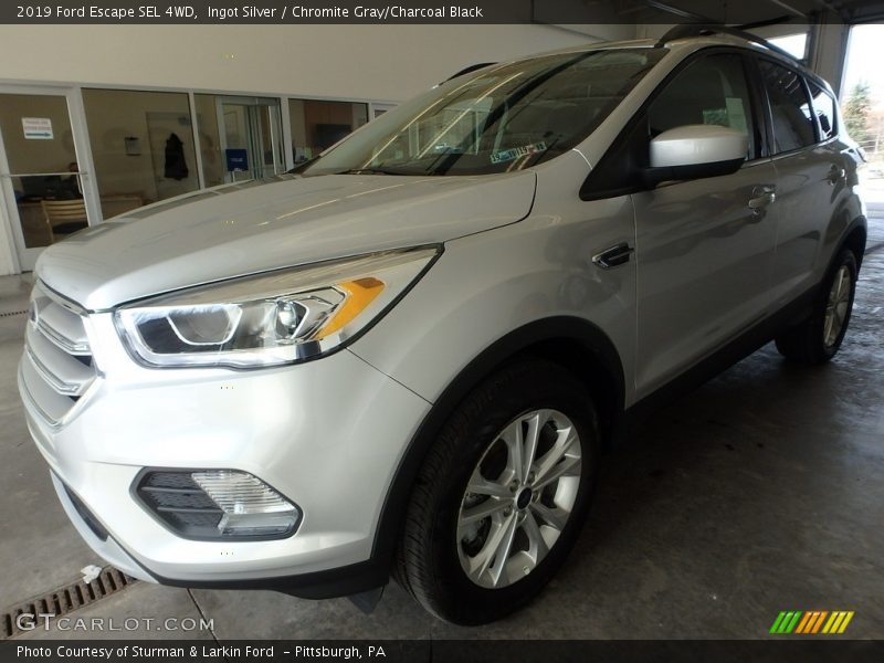 Ingot Silver / Chromite Gray/Charcoal Black 2019 Ford Escape SEL 4WD