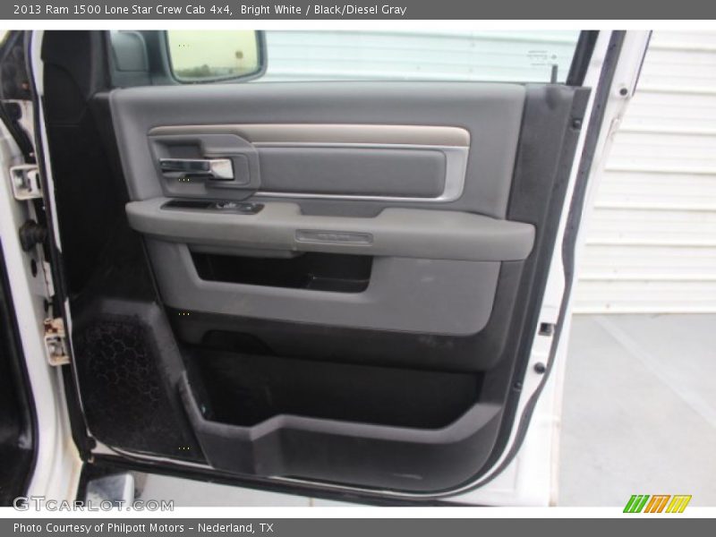 Bright White / Black/Diesel Gray 2013 Ram 1500 Lone Star Crew Cab 4x4