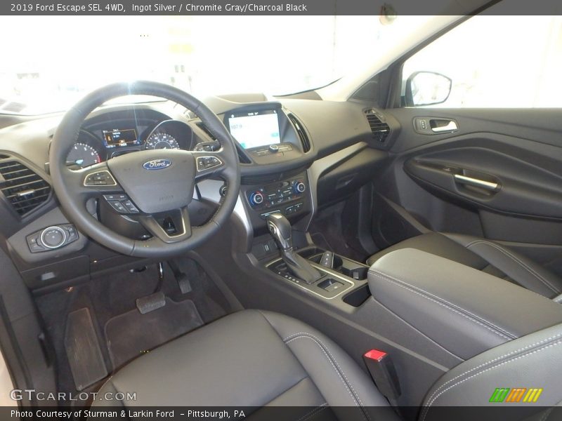 Ingot Silver / Chromite Gray/Charcoal Black 2019 Ford Escape SEL 4WD