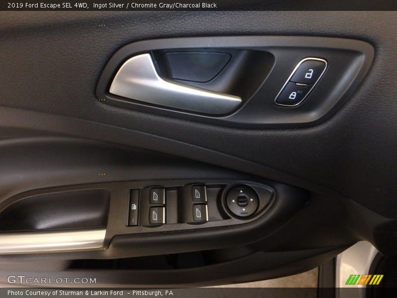 Ingot Silver / Chromite Gray/Charcoal Black 2019 Ford Escape SEL 4WD
