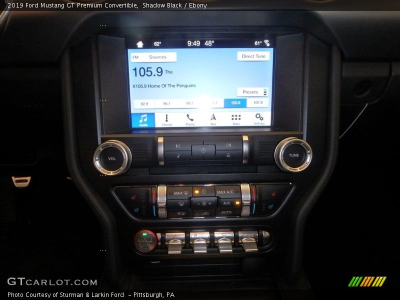 Shadow Black / Ebony 2019 Ford Mustang GT Premium Convertible