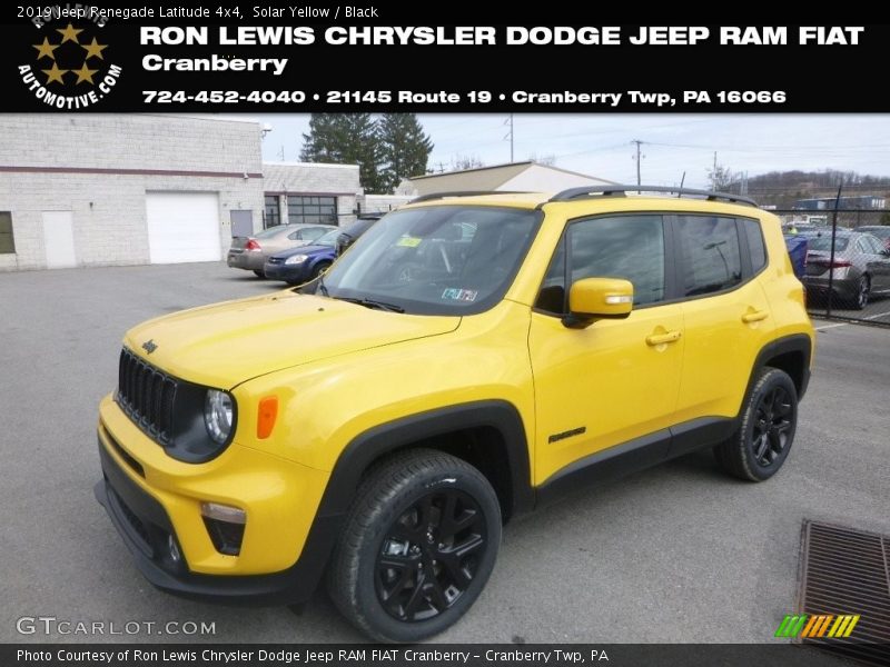 Solar Yellow / Black 2019 Jeep Renegade Latitude 4x4