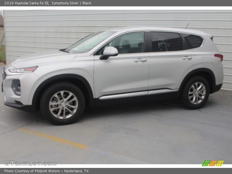 Symphony Silver / Black 2019 Hyundai Santa Fe SE