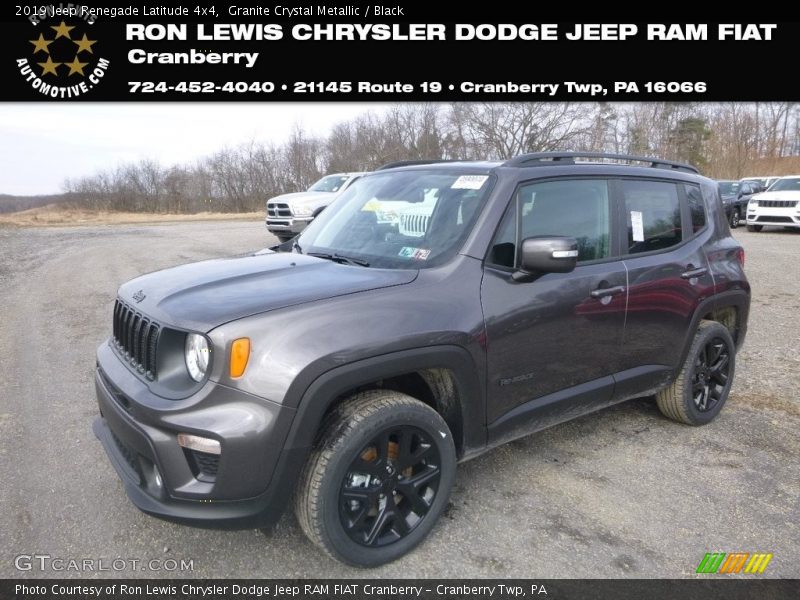 Granite Crystal Metallic / Black 2019 Jeep Renegade Latitude 4x4