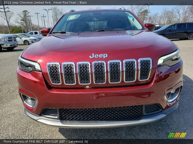 Velvet Red Pearl / Black 2019 Jeep Cherokee Limited 4x4