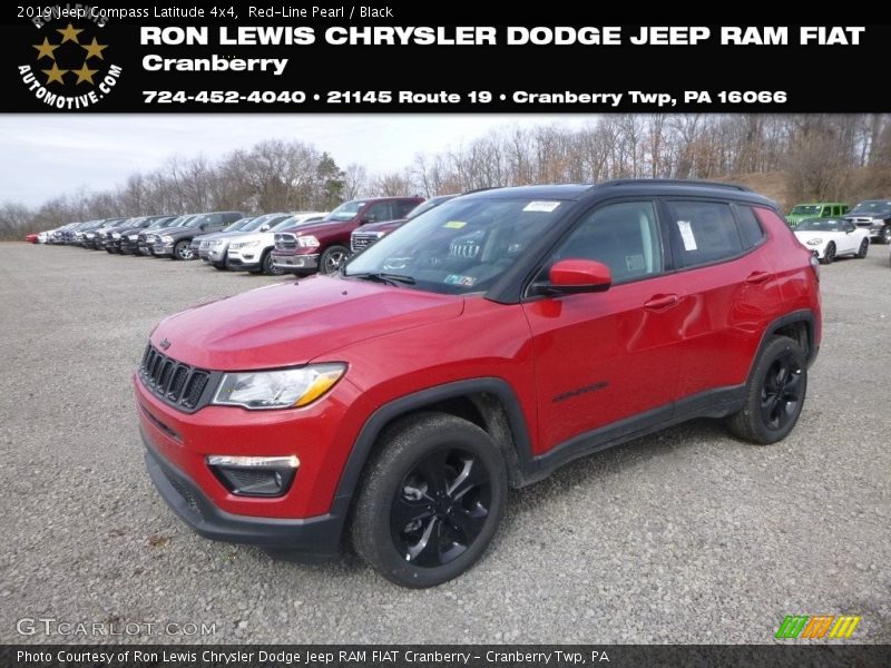 Red-Line Pearl / Black 2019 Jeep Compass Latitude 4x4