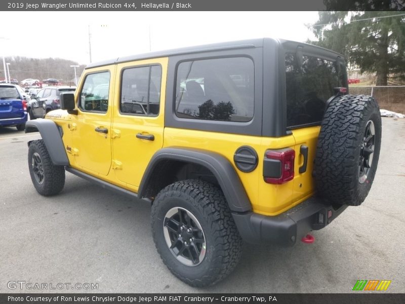 Hellayella / Black 2019 Jeep Wrangler Unlimited Rubicon 4x4