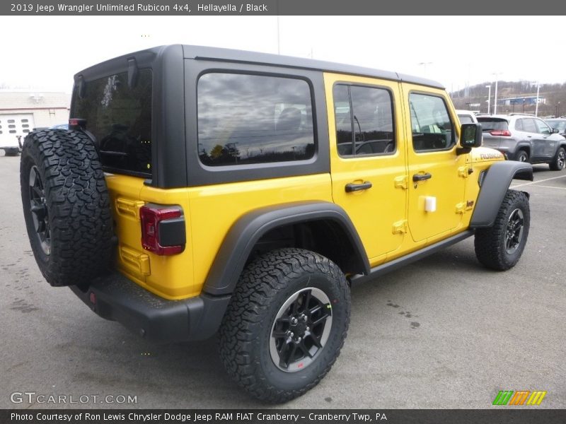Hellayella / Black 2019 Jeep Wrangler Unlimited Rubicon 4x4