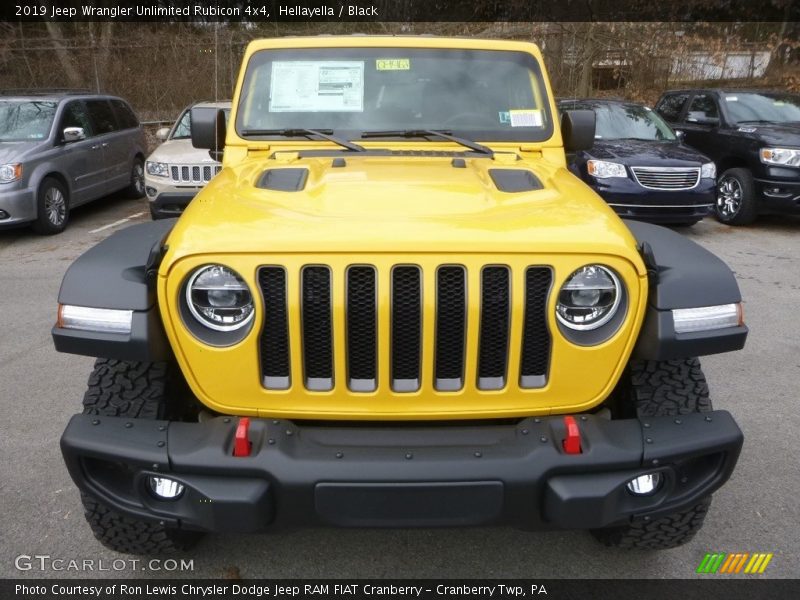 Hellayella / Black 2019 Jeep Wrangler Unlimited Rubicon 4x4