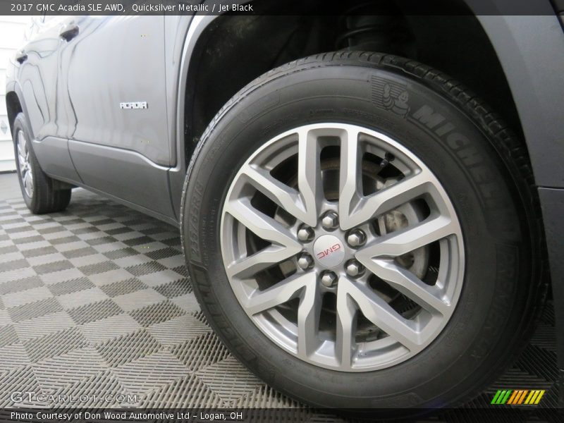 Quicksilver Metallic / Jet Black 2017 GMC Acadia SLE AWD