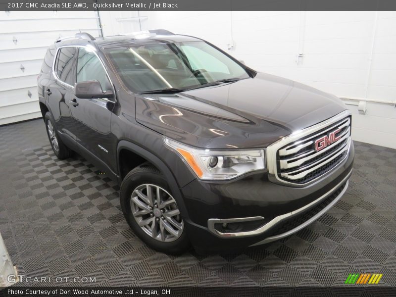 Quicksilver Metallic / Jet Black 2017 GMC Acadia SLE AWD