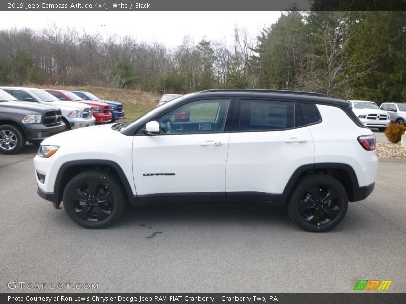 White / Black 2019 Jeep Compass Altitude 4x4