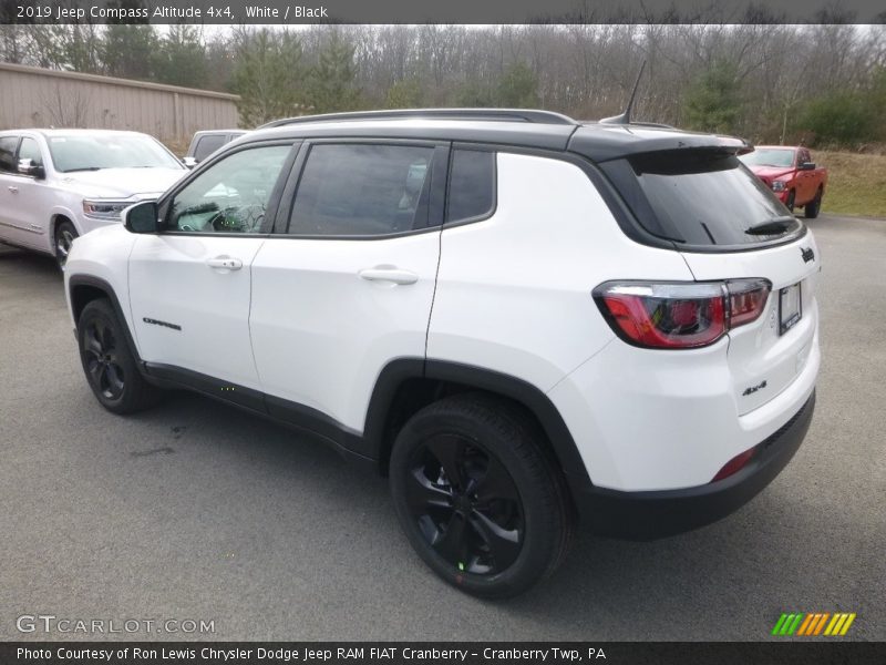 White / Black 2019 Jeep Compass Altitude 4x4