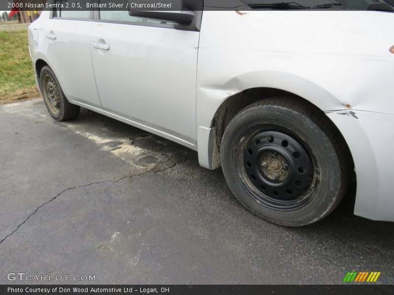 Brilliant Silver / Charcoal/Steel 2008 Nissan Sentra 2.0 S