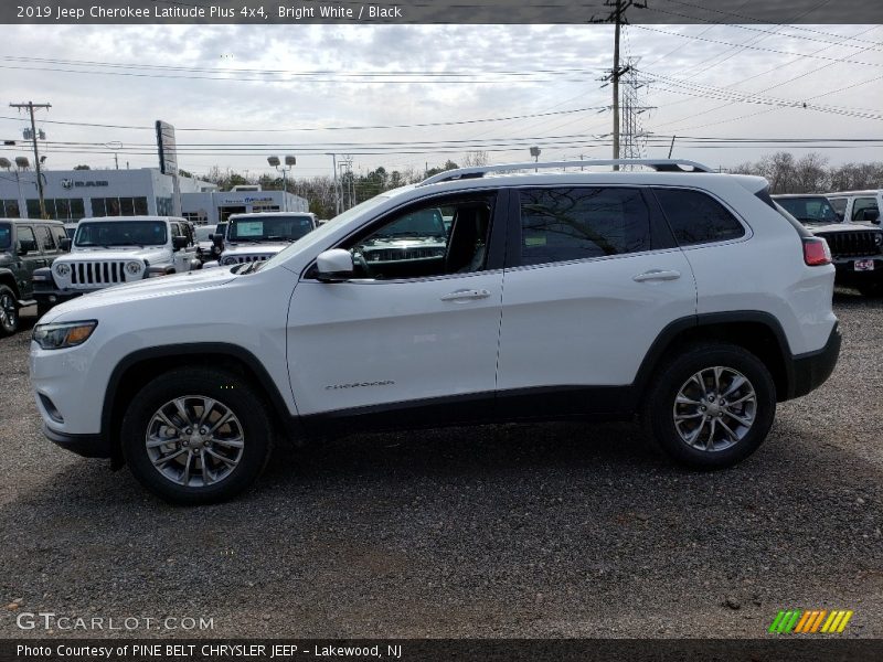 Bright White / Black 2019 Jeep Cherokee Latitude Plus 4x4