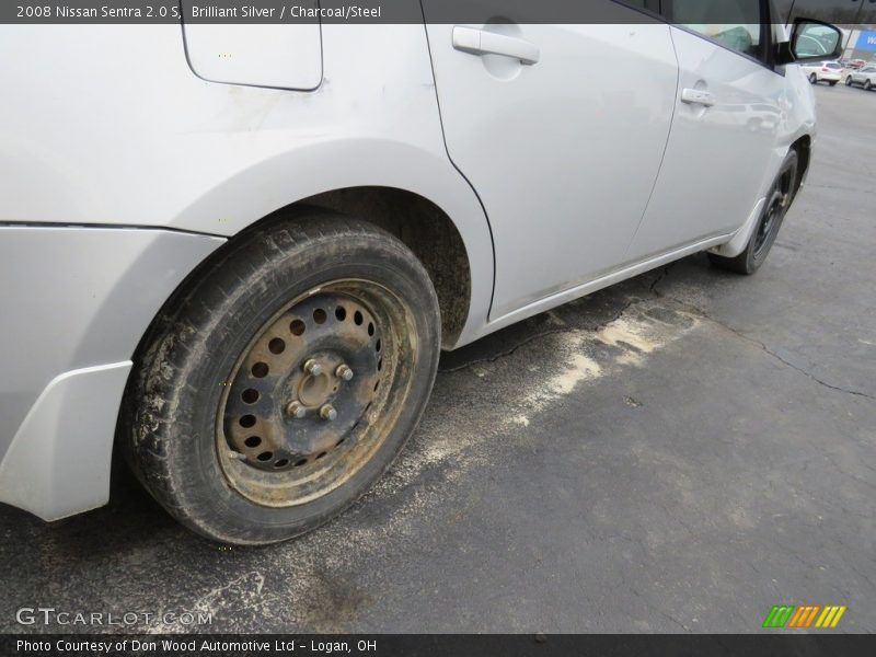 Brilliant Silver / Charcoal/Steel 2008 Nissan Sentra 2.0 S