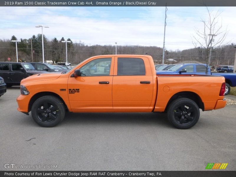 Omaha Orange / Black/Diesel Gray 2019 Ram 1500 Classic Tradesman Crew Cab 4x4