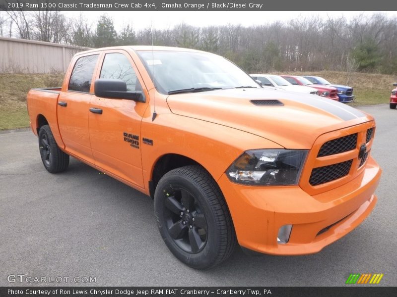 Omaha Orange / Black/Diesel Gray 2019 Ram 1500 Classic Tradesman Crew Cab 4x4