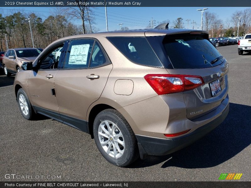 Sandy Ridge Metallic / Medium Ash Gray 2019 Chevrolet Equinox LS AWD