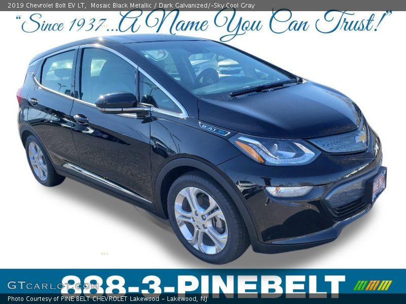 Mosaic Black Metallic / Dark Galvanized/­Sky Cool Gray 2019 Chevrolet Bolt EV LT