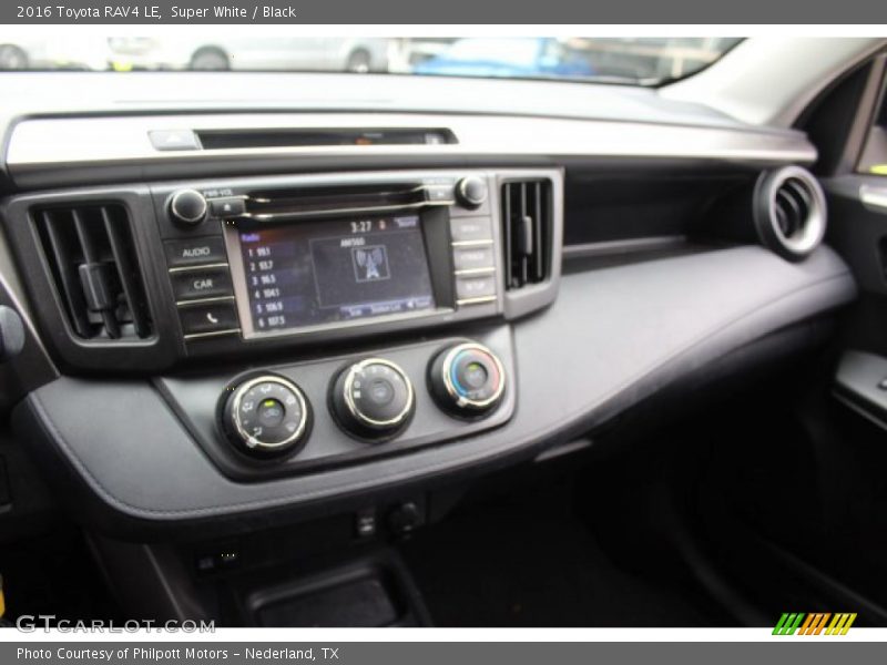 Super White / Black 2016 Toyota RAV4 LE