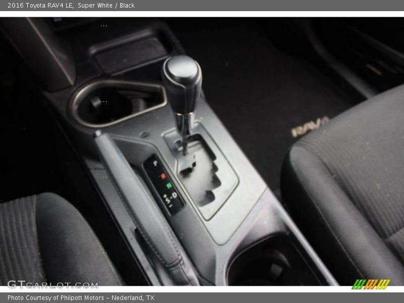Super White / Black 2016 Toyota RAV4 LE