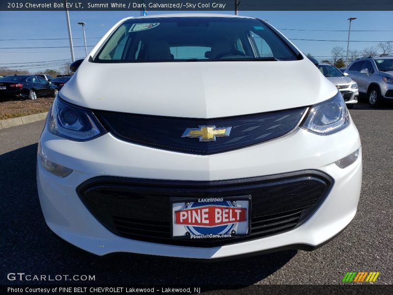 Summit White / Dark Galvanized/­Sky Cool Gray 2019 Chevrolet Bolt EV LT