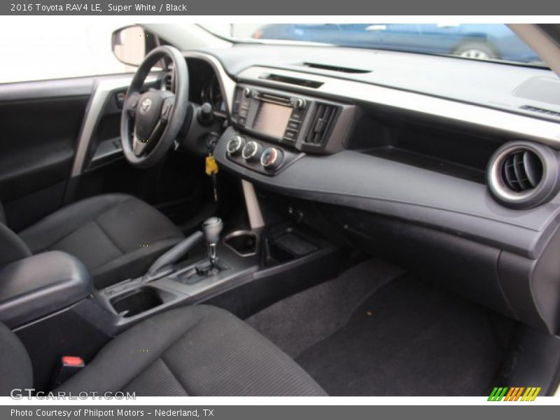 Super White / Black 2016 Toyota RAV4 LE